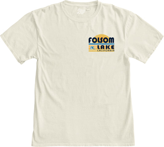 Retro Lake Wave Ringspun T-Shirt - Ivory