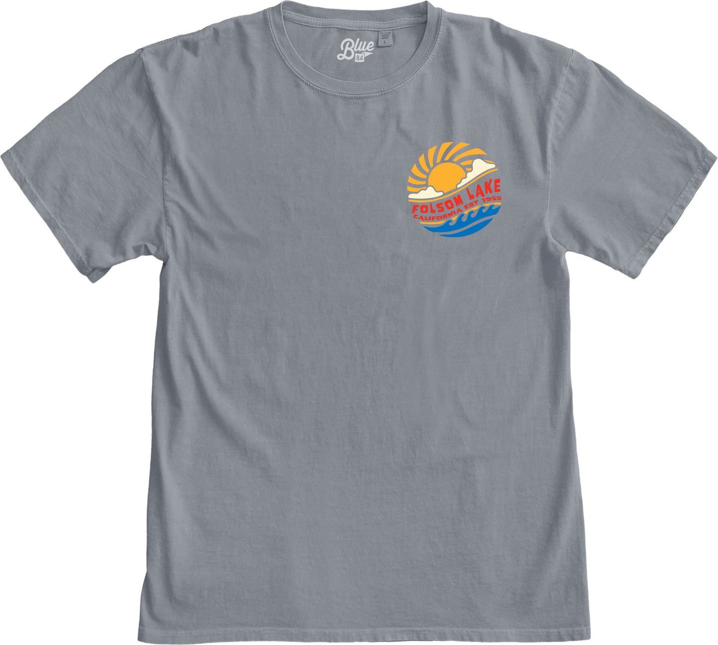 Folsom Lake Solar Remix T-Shirt - Steel Grey
