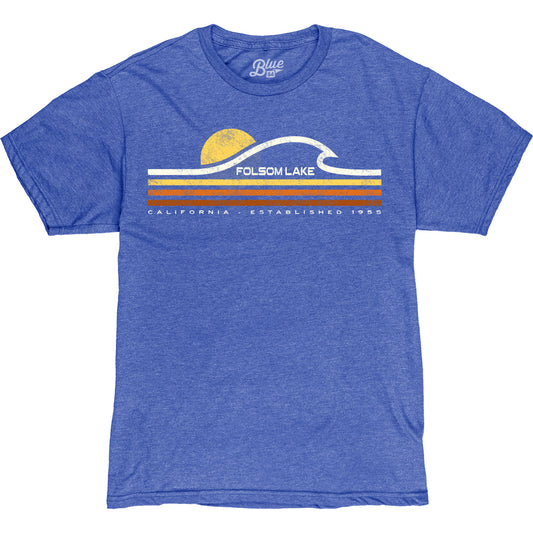Folsom Lake "The Wave" T-Shirt Royal Blue